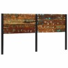Tablie Pat 200cm Lemn Masiv Recuperat Fier, Stil Industrial, Montaj Facil