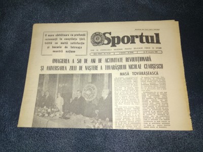 ZIARUL SPORTUL 27 IANUARIE 1983 foto