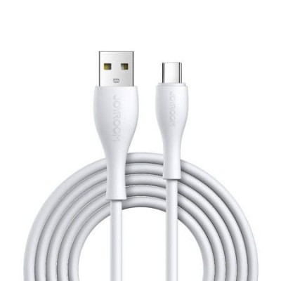 Cablu de date, USB A - USB tip C, lungime 1m, 3A, alb foto
