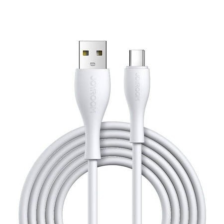 Cablu de date, USB A - USB tip C, lungime 1m, 3A, alb