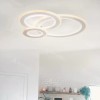 Lustra LED KYLIE 77W, 3 Cercuri, lumina Rece/Calda/Neutra, Alb ModernLight Concept, Alessandro DESIGN