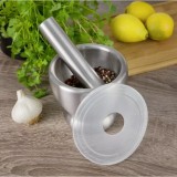 Mojar cu Pistil Inox Kinghoff 13x12cm Gri - Ustensile Bucatarie Premium pentru Condimente