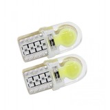 Set 2 becuri auto W5W/T10 Cob siliconat CAN