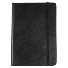 Carnet Notițe A5, 100 File, Copertă Dura, &Icirc;nchidere Elastic, Negru