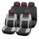 Set Huse Scaune Universale HLX2 Compatibile cu Mitsubishi &ndash; Negru/Gri