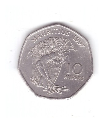 Moneda Mauritius 10 rupees 1997, stare buna, curata foto