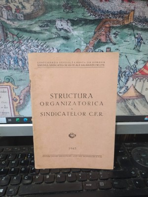Structura organizatorică a sindicatelor C.F.R. CFR, editura Uniunii Sindicatelor Unite ale salariaților CFR, București 1945, 063 foto