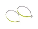 Set cleme reflectorizante pentru biciclisti cu insertie metalica , set 2 bucati AutoDrive ProParts