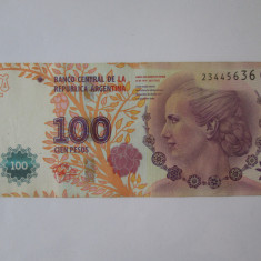 Argentina 100 Pesos 2012 bancnota comemorativa Eva Peron