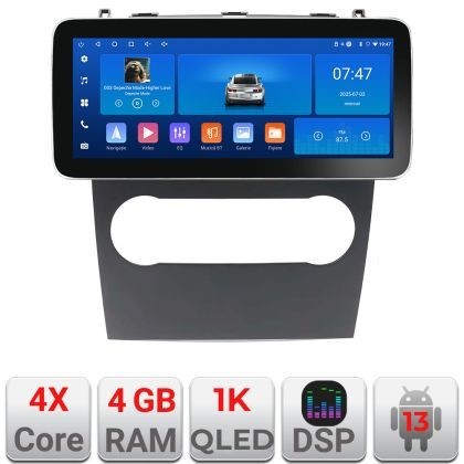 Navigatie Mercedes clasa A W169 2004-2012 dedicata Android radio gps internet 4+64 ecran 12.3 inch InCell display Qled 1K Rockchip Kit-+EDT-E212-RK Ca