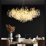 Candelabru Cristal WALTZ Serenade, 9xG9, Auriu, 80cm, Inaltime Reglabila ModernLight Concept