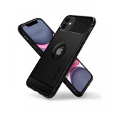 Husa iPhone 12 Mini Spigen Rugged Armor Matte Black