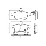 Placute frana Opel Astra Classic Sedan (A04), Astra G Box / Estate (F70), Astra G Convertible (T98), Astra G Coupe (T98), Astra G Estate (T98), Astra