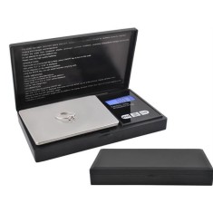 Cantar de buzunar pentru bijuterii,masurare 200 gr,precizie 0,01 gr - Negru