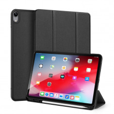 Husa Tableta Piele - Poliuretan DUX DUCIS Domo pentru Apple iPad Air (2020), Neagra