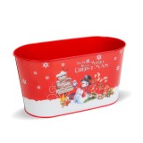 Cos metalic de Craciun - om de zapada - 23 x 11,5 x 11,5 cm Best CarHome, Oem