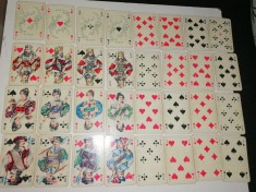 SET CARTI DE JOC VECHI PENTRU SEPTICA ETC..SALON PLAYNG CARDS