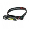 Lanterna de cap LED XPE/COB, 4 moduri de iluminare, USB, clips