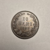 10 bani 1867 Watt Superba Piesa de Colectie