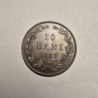 10 bani 1867 Watt Superba Piesa de Colectie foto
