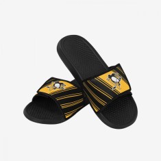 Pittsburgh Penguins papuci de bărbați Legacy Velcro Sport Slide Slipper - XL = 46-48 EU
