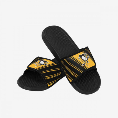 Pittsburgh Penguins papuci de bărbați Legacy Velcro Sport Slide Slipper - M = 42-43 EU foto