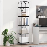 VidaXL Raft pentru cărți Stejar negru 40 x 30 x 183 cm Lemn compozit