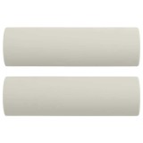 Cumpara ieftin Perne decorative, 2 buc., crem, &Oslash;15x50 cm, catifea
