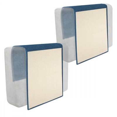 Set 2x Protectie impotriva zgarieturilor pentru Pisici, 60x45 cm, Sisal, Albastru, 46354.04.17 foto