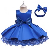 Rochita albastra de ocazie - Shinny (Marime Disponibila: 9-12 luni (Marimea 20