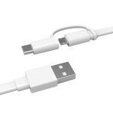 Cumpara ieftin Cablu de Alimentare Tip C Incarcare Date Huawei USB-C Micro USB - Type C 1.5 Metri - White