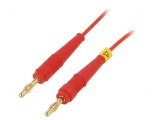 Cablu de măsurare 2m roșu 60VDC 30VAC 19A