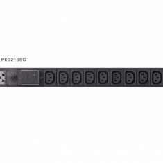 Prelungitor PDU 1U 16A Basic cu protectie IEC-320 C20 la 10 x C13, ATEN PE0210SG