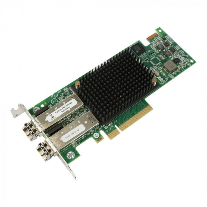 Adaptor Fibre Channel HBA EMULEX LPe16002 Dual port 16Gbps SFP+ - Low Profile + 2 Module Optice 16Gbps
