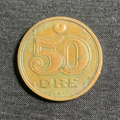 Moneda 50 ore 1992 Danemarca