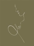 Couple Line Art Print