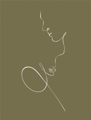 Couple Line Art Print foto