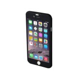 Husa de protectie cu acoperire completa 360 grade + folie protectie sticla pentru iPhone 7, protectie spate, capac de protectie, bumper, Negru
