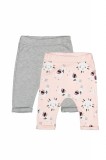 Cumpara ieftin Set de 2 perechi de pantaloni Lame pentru bebelusi, Tongs baby (Culoare: Gri, Marime: 9-12 luni)