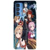 Husa compatibila cu Motorola G20 model Sword Art Online Family, Silicon, TPU, Viceversa, Transparent, Carcasa