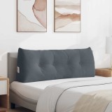 Cumpara ieftin Perna pentru spate Gri inchis 120 x 24 x 50 cm Catifea