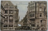 Carte postala, Koln Strada principală cu Casa Stollwerk, 1910