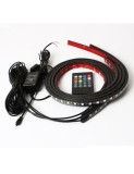 Kit Iluminare sub masina RGB multicolor cu telecomanda si aplicatie telefon 12V, 2x150cm si 2x120cm, Xenon Bright