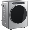 HOMCOM Uscător cu evacuare 5kg, uscător compact independent tip &icirc;ncărcare frontală 1000W cu tambur din oțel inoxidabil, timer, argintiu | Aosom Romani
