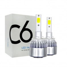 Set 2 LED-Uri Auto Techstar® C6, 880, 36w, 3800 Lumeni, 6500K, AUTO, 12-24 Volti, COB