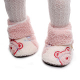 Cumpara ieftin Botosei imblaniti roz cu ivoire - Teddy (Marime Disponibila: 3-6 luni (Marimea