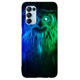 Husa compatibila cu Oppo A5 (2020) model Night stalker, Silicon, TPU, Viceversa, Transparent, Carcasa