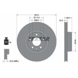 Set disc frana Audi A6 C6 (4f2) 04.04-08.11, A6 C6 Avant (4f5) 11.04-08.11, Fata, 314X24,9mm, ventilat, TEXTAR