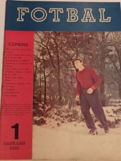 Revista veche fotbal - "FOTBAL"nr. 1 /1955