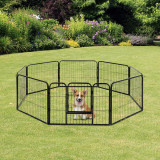 Cumpara ieftin PawHut Gard pentru Animale Caini Pisici Pui Rozatoare Plasa Cusca 8 Piese 80x60cm | Aosom Ro